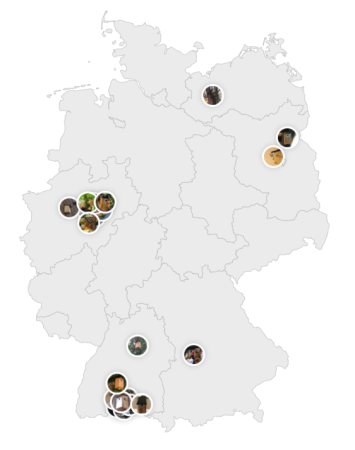 Deutschlandkarte Nistkästen